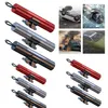 A collage of product images showing safety hammers in different colors and scenarios of car accidents. Produktbild-Vorschau