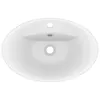 A top-down view of a white ceramic sink on a white background. Podgląd zdjęcia produktu
