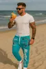 Herren Jogginghose | Monte Carlo 592  Türkis/Weiss XXL Produktbild-Vorschau 11