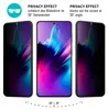 Demonstration of a phone's privacy screen protector effect from different angles. Produktbild-Vorschau