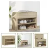 The Living Store Schuhbank Sonoma-Eiche 60x30x45 cm Produktbild-Vorschau 8