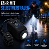 Lampe de vélo 2 en 1 IPX5 avec klaxon de 110 dB, batterie Voir les images du produit 4