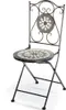 A single folding chair with a mosaic seat and backrest, shown against a white background. Produktbild-Vorschau