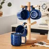 Set de tasses VANCASSO, 4 tasses en grès, tasses de 360 ml, Voir les images du produit 3