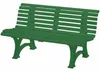Blome Banc de jardin Helgoland 3 places, plastique facile Voir les images du produit 6