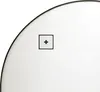 A close-up view of a mirror's edge and a mounting screw. Náhled obrázku produktu
