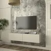 Credenza TV 'Nolven' con 2 ante a battente 135 x 32 x 30 cm Anteprima dell’immagine prodotto 1