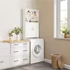 Yaheetech Waschmaschinenschrank Toilettenschrank 195 cm H, Produktbild-Vorschau 2