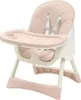 Baby Mix Jídelní židlička Nora, dusty pink Náhled obrázku produktu 5