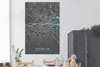 MuchoWow® Poster Dublin - Stadtplan - Karte - Blau 120x180 Produktbild-Vorschau 2