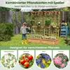 COSTWAY Fioriera con graticcio, griglia rampicante, tetto, Anteprima dell’immagine prodotto 8