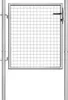 vidaXL Gartentor verzinkter Stahl 100 x 75 cm Silber Produktbild-Vorschau 5