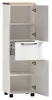 Midischrank - Weiß matt - Wotaneiche Nachbildung - B 40 cm Produktbild-Vorschau 7