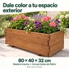 IvoQ Jardinera de madera – 80 x 40 x 32 cm – Madera – Para Vista previa de la imagen del producto 8