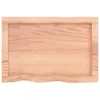 Wandregal Hellbraun 60x40x(2-4) cm Massivholz Eiche Produktbild-Vorschau 6