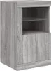 vidaXL Credenza con luci LED Grigio Sonoma 142,5x37x67 cm Anteprima dell’immagine prodotto 10