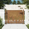 vidaXL Gartentor 100x100 cm Cortenstahl Gras-Design Produktbild-Vorschau 2