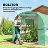 Outsunny Gewächshaus ca. 2,7 x 2 x 2 m Foliengewächshaus Produktbild-Vorschau 7