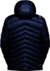 Dunkelblaue Daunenjacke mit Kapuze von La Sportiva. Rückansicht mit V-förmigen Steppnähten Produktbild-Vorschau