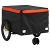 Fahrradanhänger Schwarz und Orange 45 kg Eisen - Produktbild-Vorschau 4