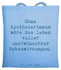 Mr. & Mrs. Panda Tote Bag Spruch Apothekerin Nebenwirkung - Produktbild-Vorschau 1