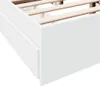 vidaXL Cadre de lit avec tiroirs Blanc 140x200 cm Bois Voir les images du produit 8