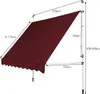 A diagram showing the dimensions of a burgundy awning. Anteprima dell’immagine prodotto