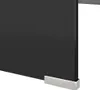 vidaXL Table TV/rehausse d'écran en verre noir 120x30x13 cm Voir les images du produit 5