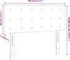 vidaXL Tête de lit gris foncé 80x5x78/88 cm Tissu Voir les images du produit 8