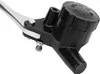 A close-up shot of a motorcycle brake master cylinder with a reservoir. Voir les images du produit