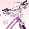 Rower 24 cale dla dziewczynki miejski na komunię Shimano 7 Podgląd zdjęcia produktu 3