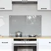 vidaXL Alzatina per cucina grigio chiaro 80 x 50 cm Vetro Anteprima dell’immagine prodotto 2