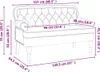 vidaXL Lavice Chesterfield černá 119,5 x 64,5 x 75 cm Náhled obrázku produktu 8