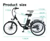 GF100 Vrijetijdselektro-driewieler, 24 inch, 36V 22,5Ah, Productafbeelding-voorbeeld 4