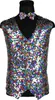 T3984-9900-S bunt Multicolor Herren Pailletten Weste mit Produktbild-Vorschau 1