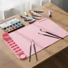Silikon-Mal- und Bastelmatte mit Organizer Rosa Produktbild-Vorschau 3