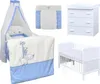 Baby-Delux Babyzimmer Babybett Wickelkommode Weiss Produktbild-Vorschau 1