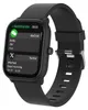 A black smartwatch displaying notifications.