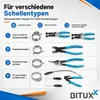 Bituxx 11 tlg Schlauchklemmenzangen Set Produktbild-Vorschau 6