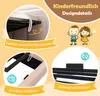 Collage of product details and marketing graphics for a children's bed. Náhled obrázku produktu