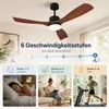 Deckenventilator mit Beleuchtung und Fernbedienung, Φ132cm Produktbild-Vorschau 3