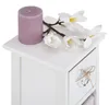 Schubladenkommode FLOWER Schubladenregal Standregal in weiß Produktbild-Vorschau 3
