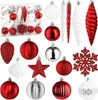 BRUBAKER 50-tlg. Premium Christbaumschmuck - Glitzer Produktbild-Vorschau 1