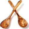 Salatbesteck aus Olivenholz klassisch 35 cm Produktbild-Vorschau 2