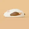 A side view of a calico cat-themed wireless mouse against a plain light orange background. Anteprima dell’immagine prodotto