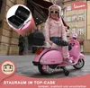 Kinder Elektro Roller Vespa | Mit Stützrädern - Produktbild-Vorschau 4