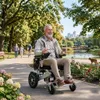 Leichter Faltbarer Elektrischer Rollstuhl 12Ah Batt Bis 150 Produktbild-Vorschau 2