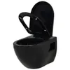 dkd-home-decor Wand-WC Keramik Schwarz 36 x 50 x 41,5 cm Produktbild-Vorschau 3