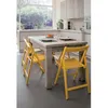 CasaDolce Chaise pliante HARE YELLOW, set de 4, 43x48x79 cm Voir les images du produit 2