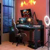 Gaming-Tisch 152cm mit LED-Leiste - schwarz Produktbild-Vorschau 13